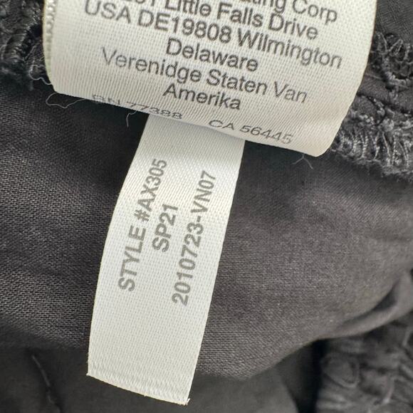 J.Crew Women's Pull-On Pant Eyelet Black High Rise Elastic Cropped Straight 12 - Picture 9 of 10